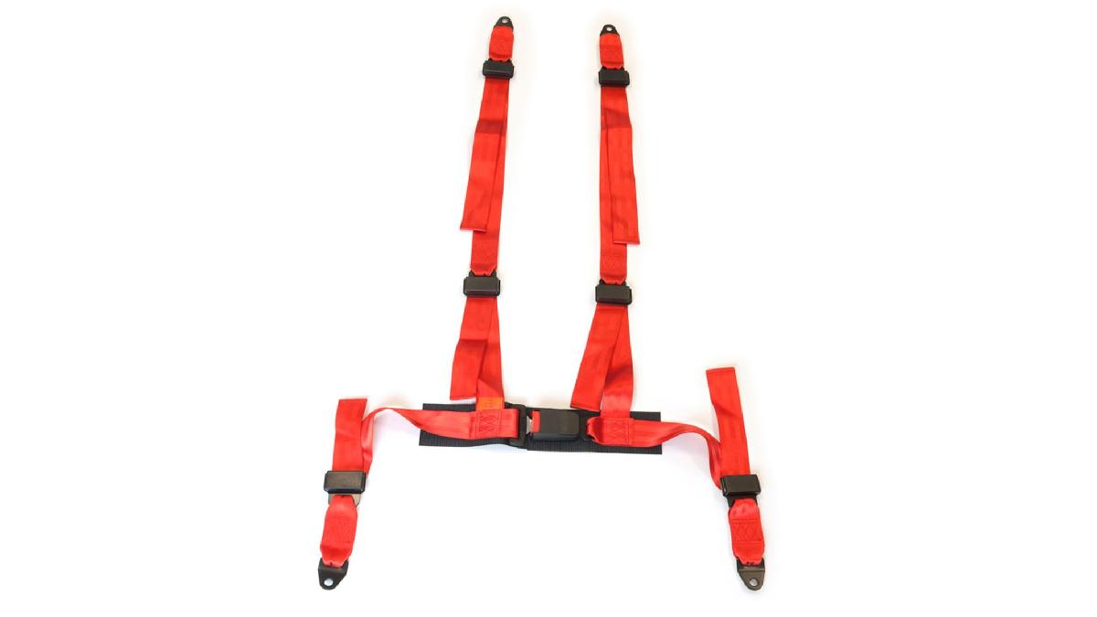 Harnais+4+points+fixation+%C3%A0+vis+Rouge